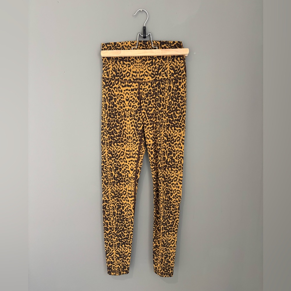 Stella & Dot Leopard Print Leggings - Brown and Black